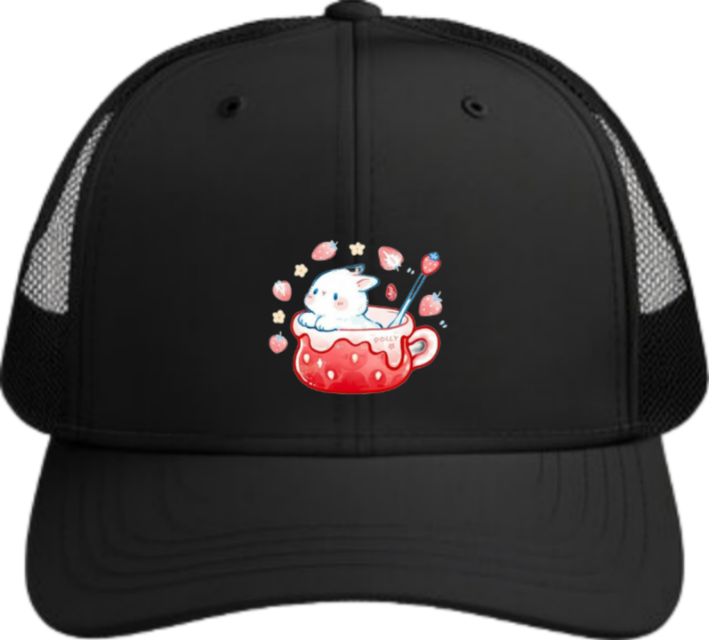 bunny Baseball cap Black 60