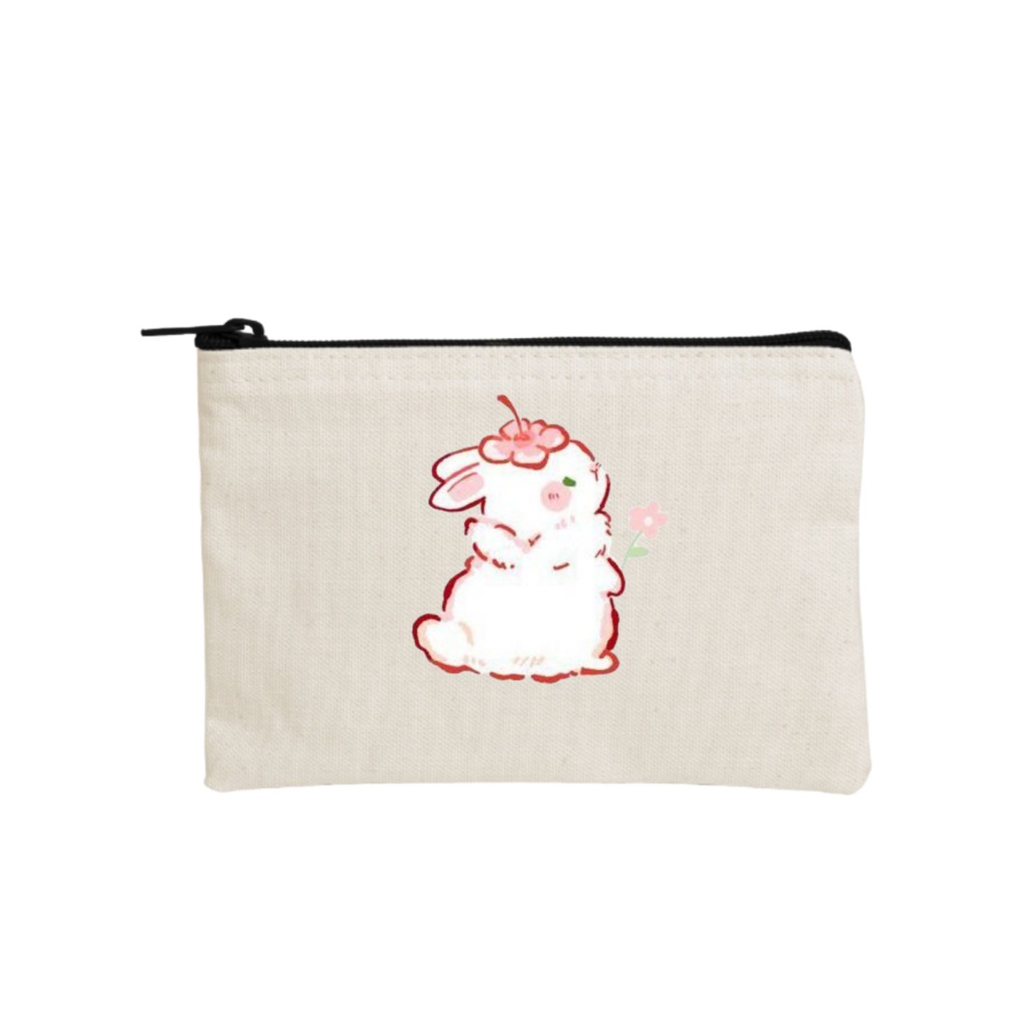 bunny wallet pencil case Beige 50