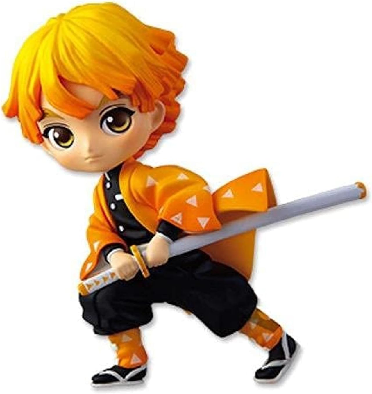 Demon Slayer Anime Figure Zenitsu Agatsuma 10cm, by Banpresto, Plastic, Japanese Animation, Multi-color