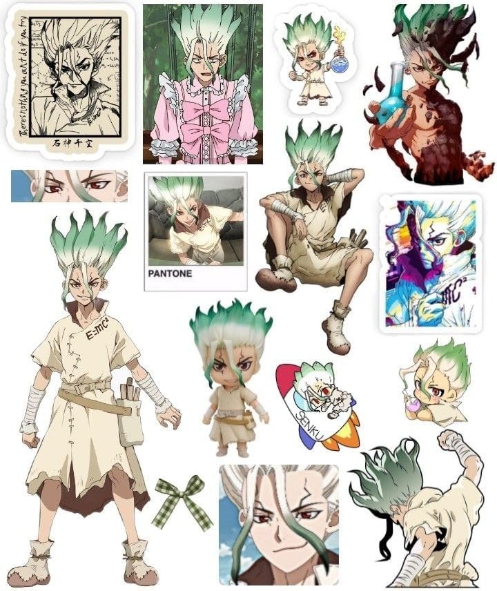 Cute anime sticker senku