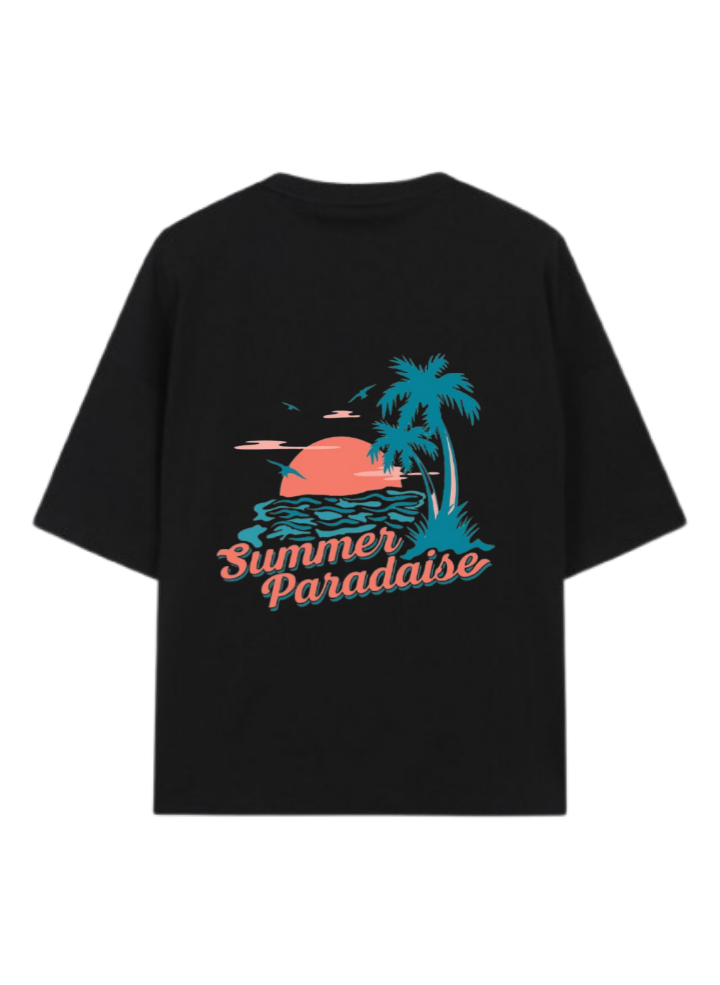 Summer Vibes t- shirt Black Back 61