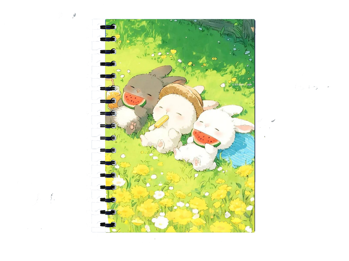 Cute rabbits Notebook A5 6