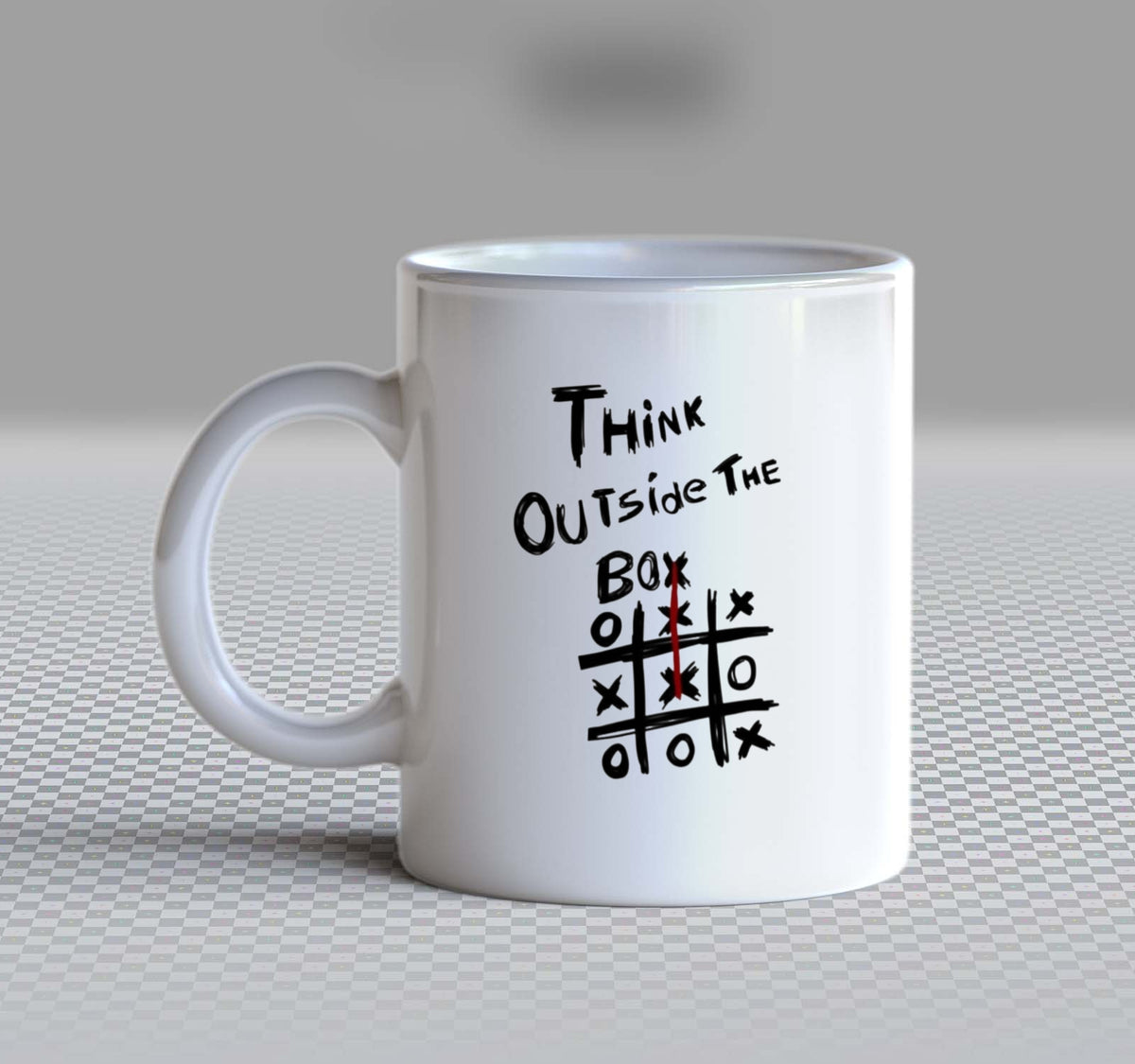 THINK OUTside THE Box Mug White 138