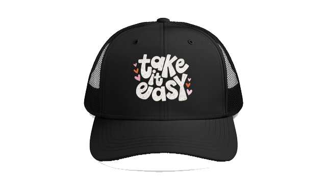 Baseball cap Black take it easy 108