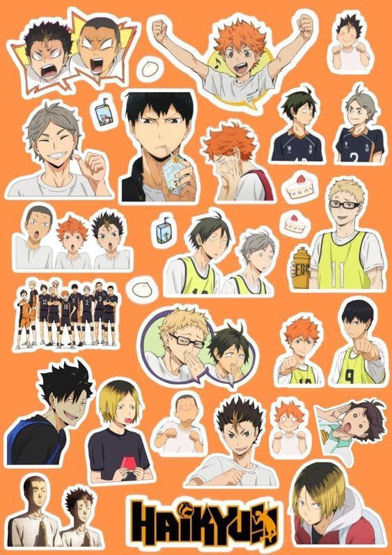 aot anime Sticker 25 haikyuu