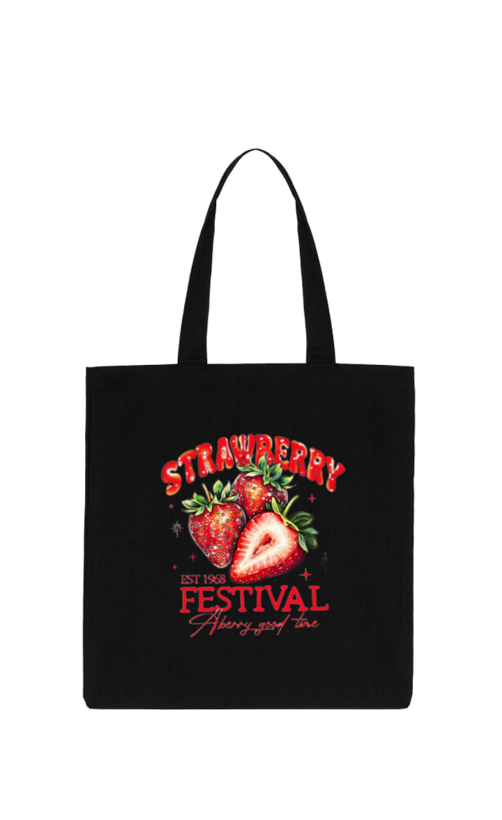 STRAWREPPY tote bag Black 62