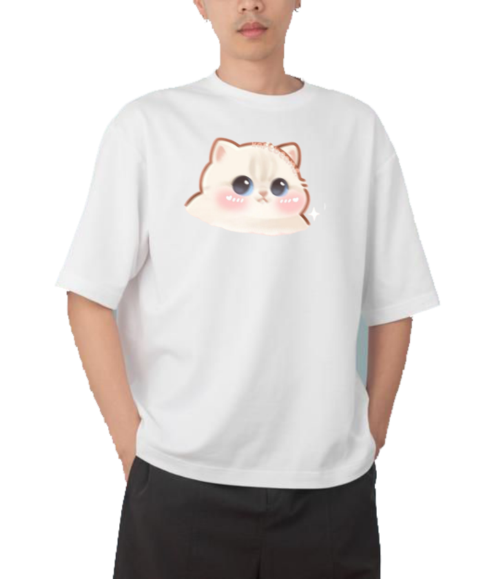 cat One Size t- shirt White 62