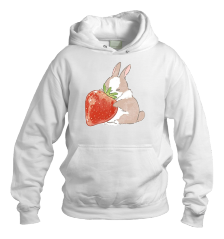 bunny Oversize Hoodie White 62