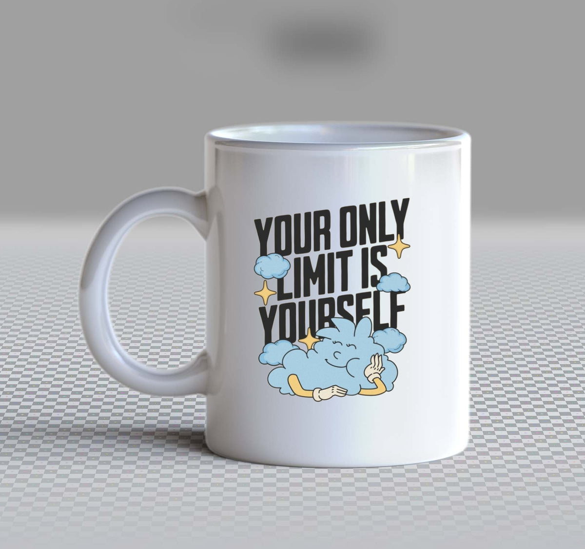 YOUR ONLY LIMIT IS YOURSELF Mug White 140