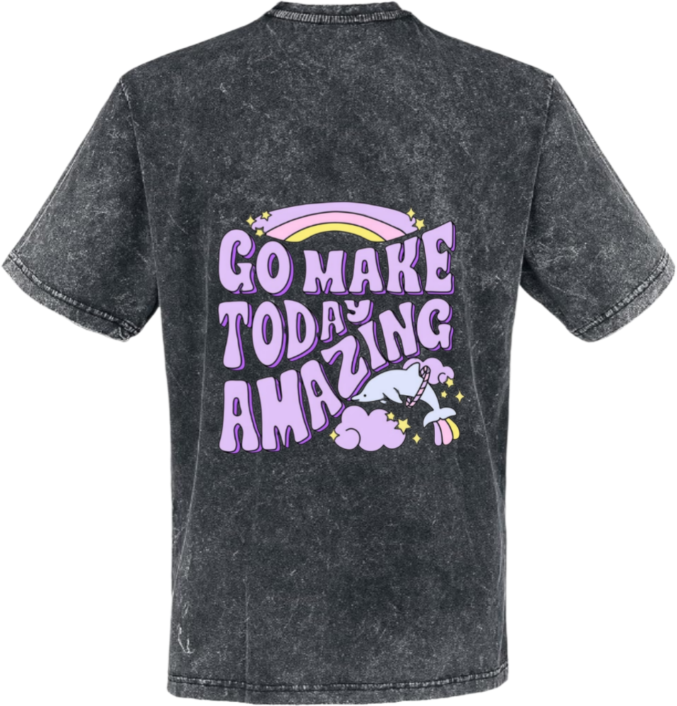 GO MAKE TODA AMAZING t- shirt One Size Washed Back 63