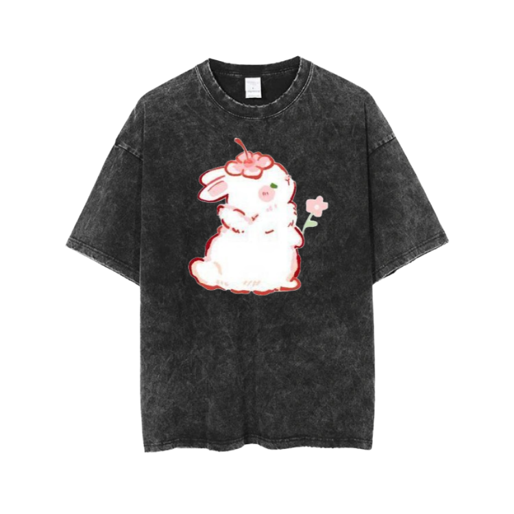 bunny One Size t- shirt Washed 63