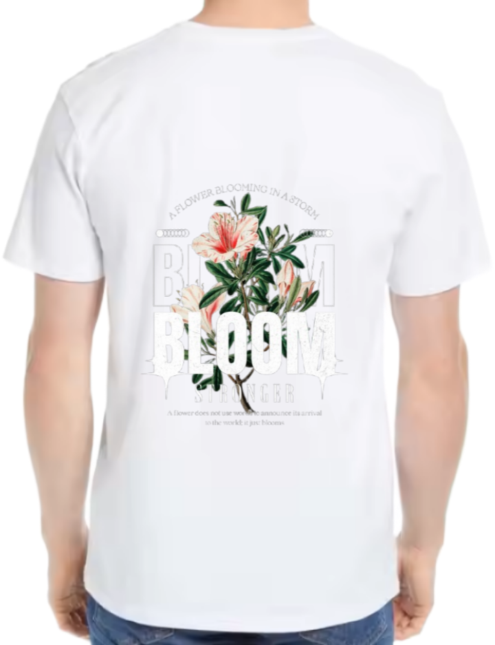 POSITIVE Back text One Size t- shirt White Back 64