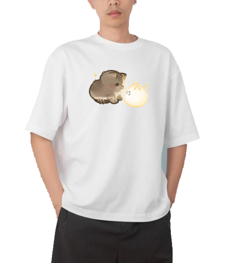 cat One Size t- shirt White 64