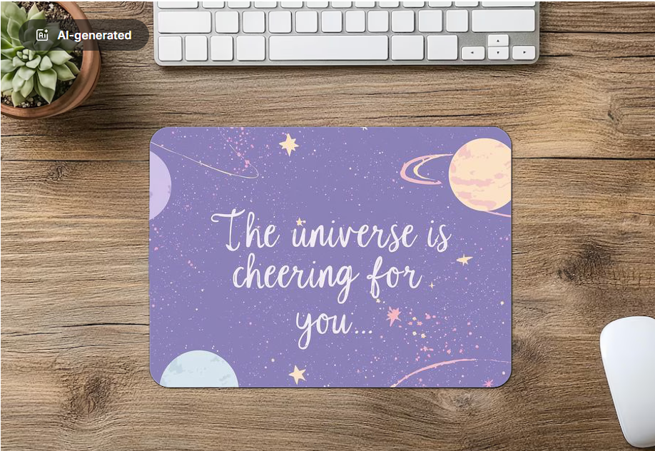 Mouse Pad The üniverse is cheering for. you....*