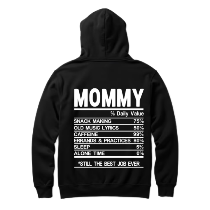 MOMMY Back text oversize hoodie back 65