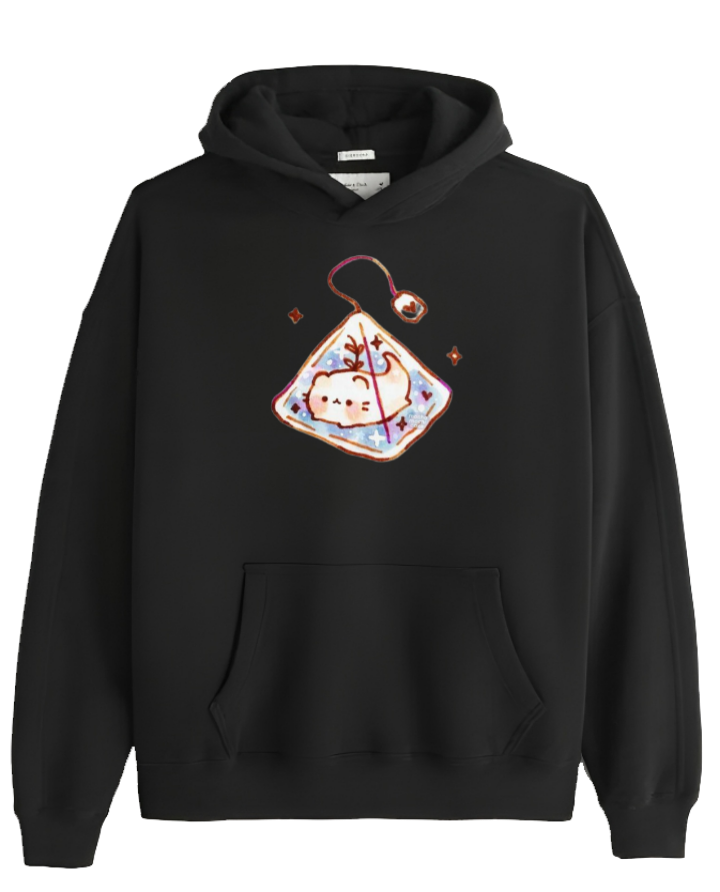 bunny Oversize Hoodie Black 66