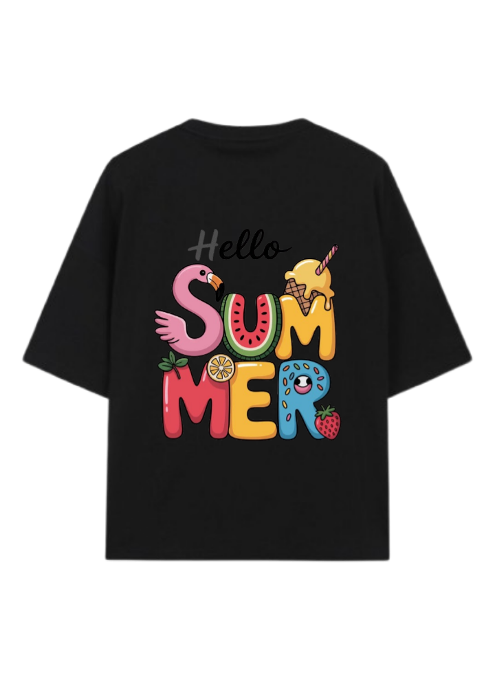 Summer Vibes t- shirt Black Back 66