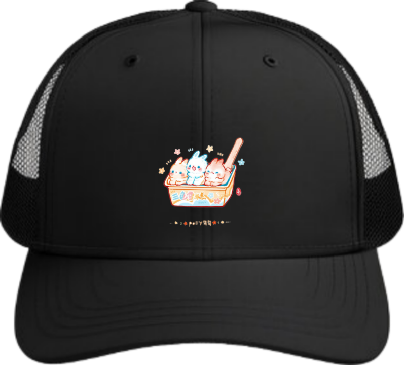 bunny Baseball cap Black 67