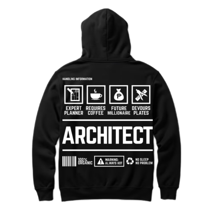 HANDLING INFORMATION Back text oversize hoodie back 67
