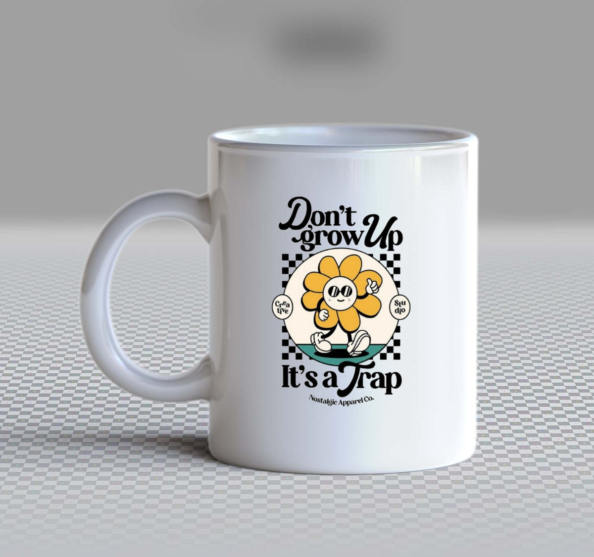 Don't grow up, it's a trap Mug White 144