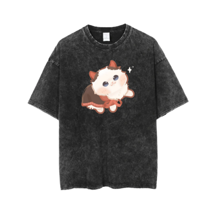 cat One Size t- shirt Washed 67