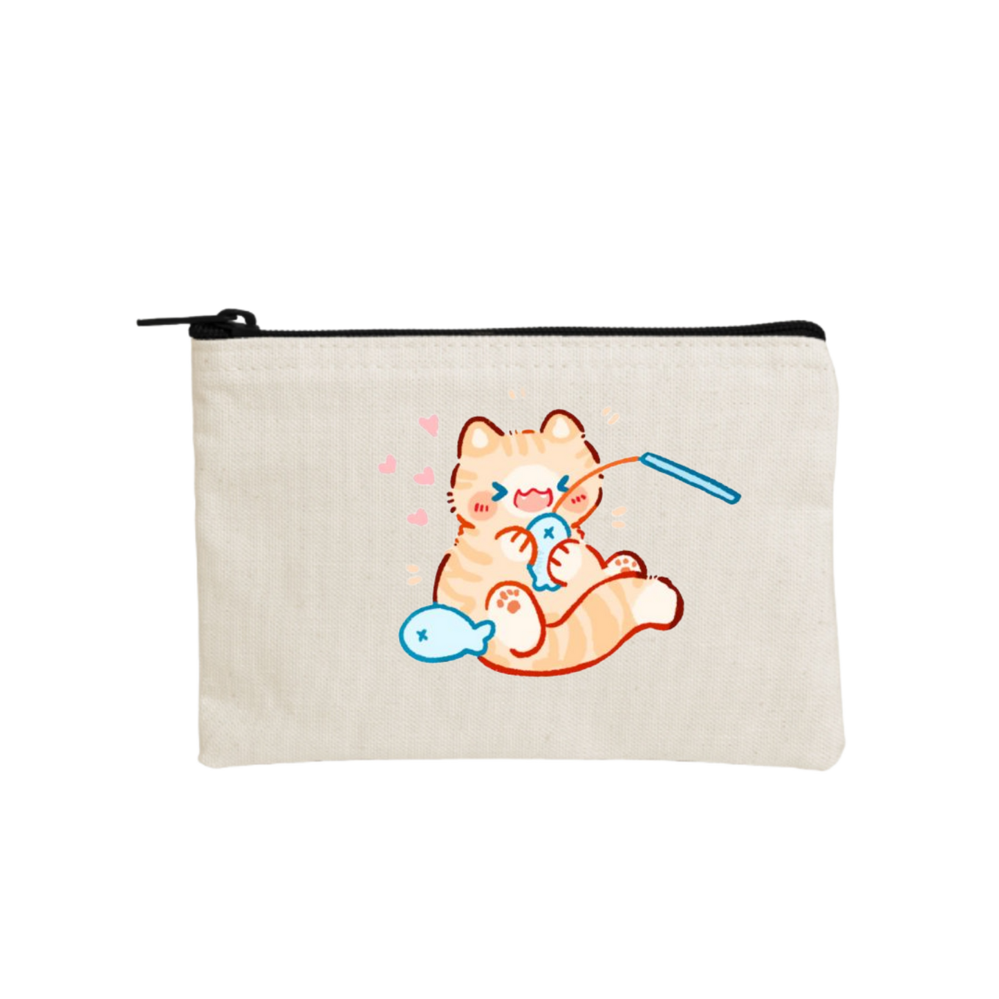 cat wallet pencil case Beige 68