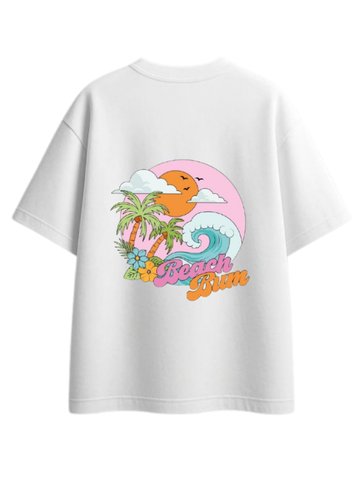 Summer Vibes t- shirt White Back 66