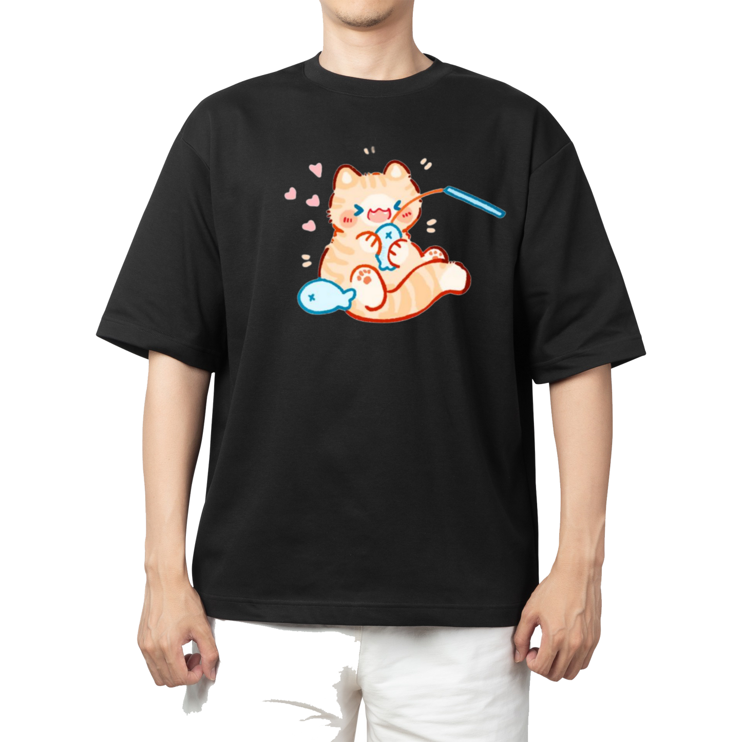 cat One Size t- shirt Black 68