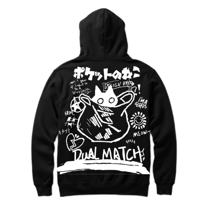 When I grow up I want to be a DINOSAVR Back text oversize hoodie back 68