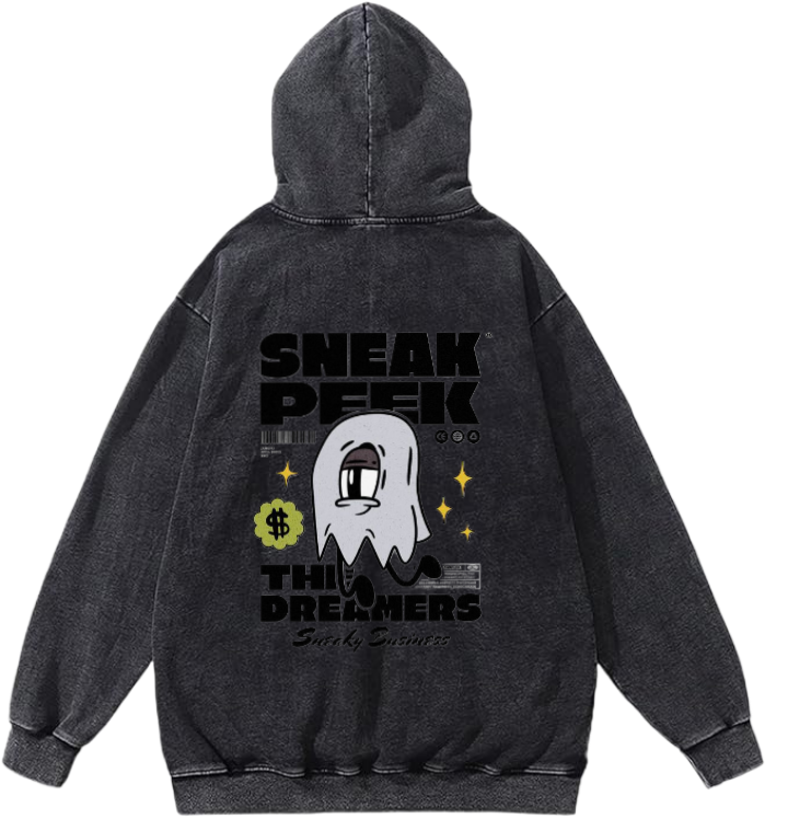 SNEAK PEEK Over Size hoodie Washed Back 6