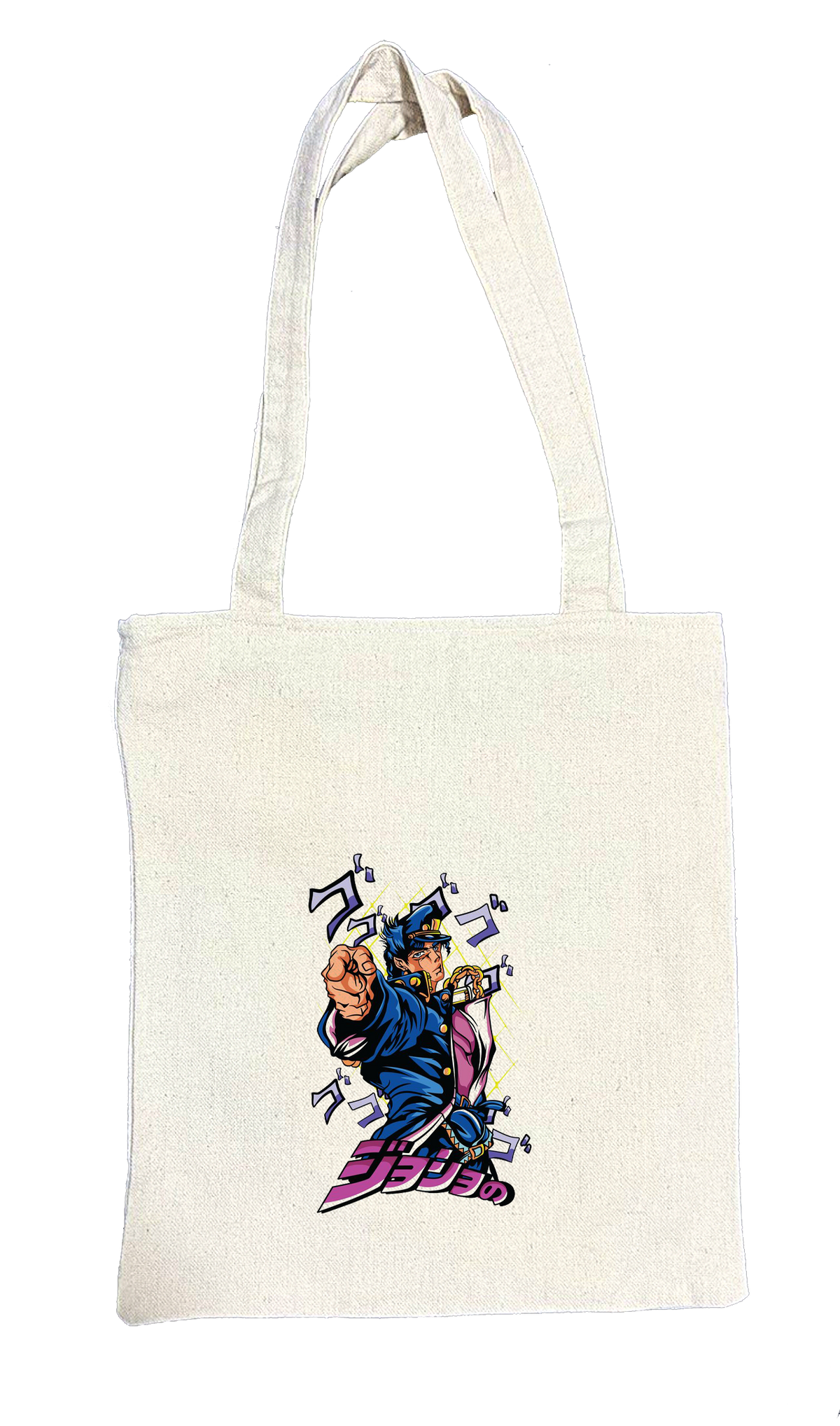 tote bag beige 1R JoJo's Bizarre Adventure