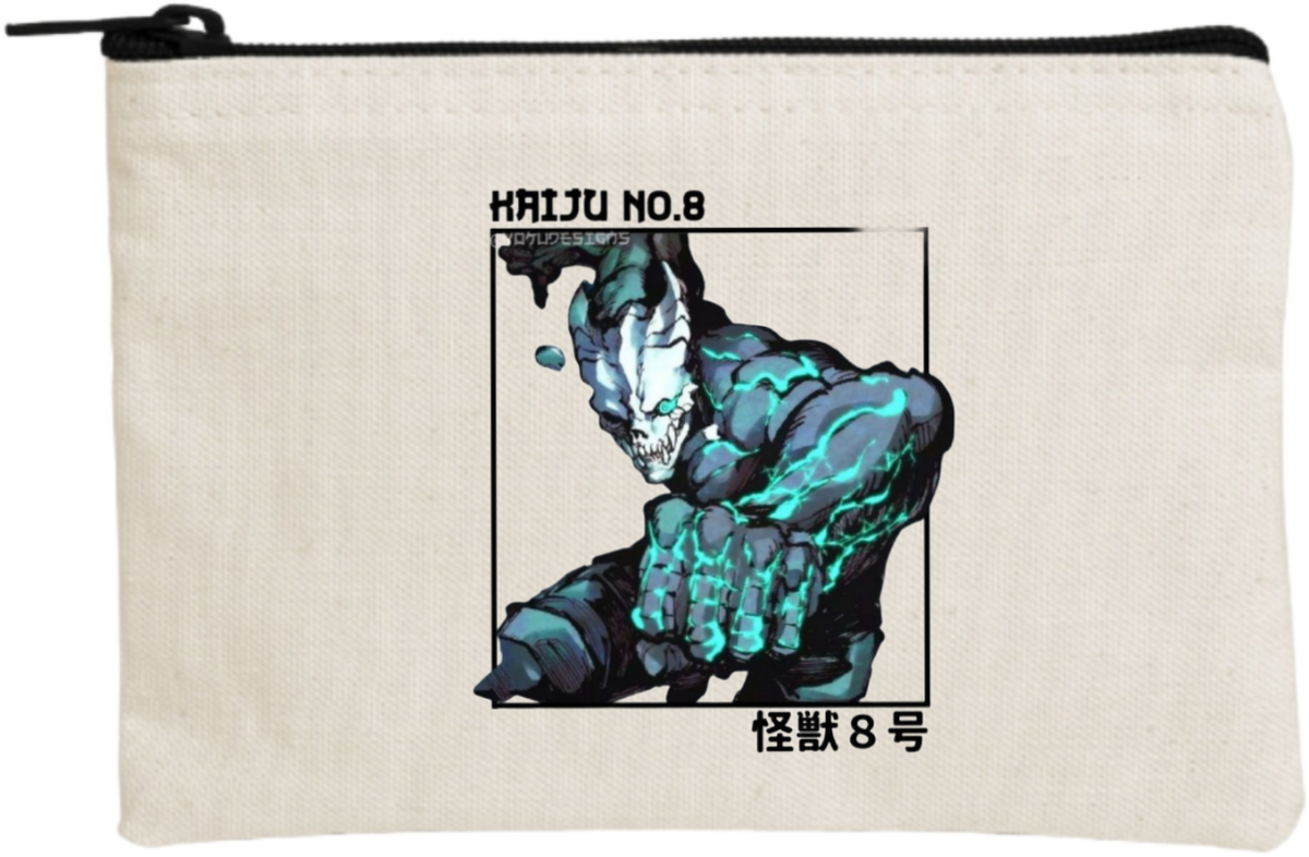 Kaiju No. 8 wallet pencil case Beige 6