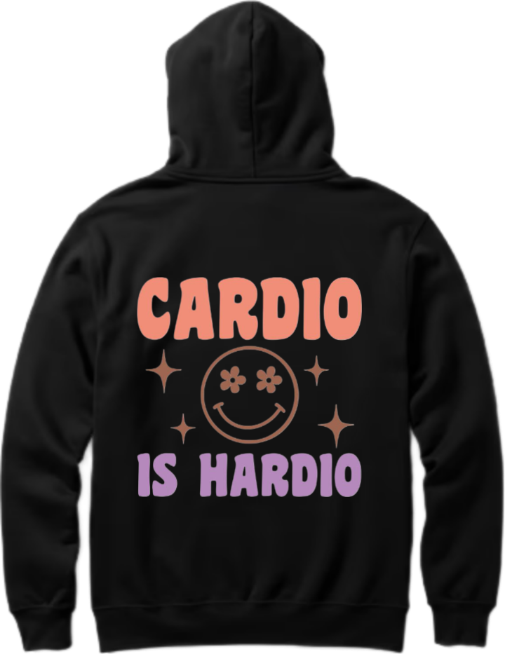 workout gym pilates Oversize Hoodie Black Back 6