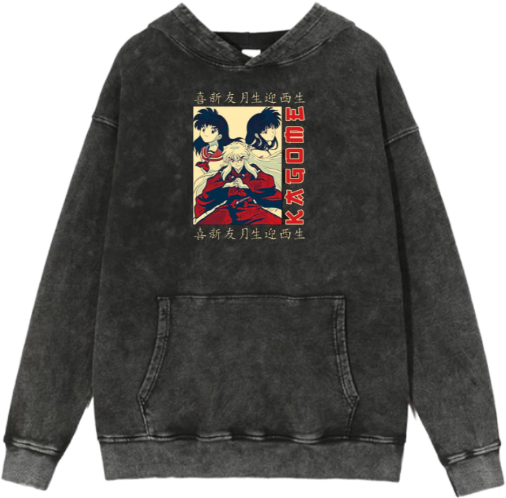Inuyasha One Size hoodie Washed 6