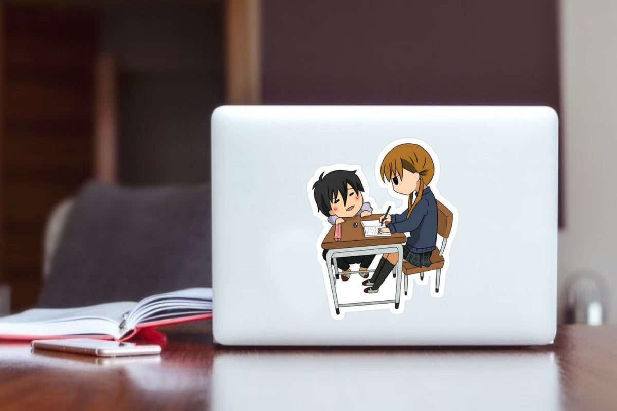 "My Little Monster Anime Sticker, Waterproof Vinyl School Decal for Laptop, Water Bottle, Hydro Flask, Skateboard, Luggage, Kawaii Romance Anime Merchandise Gifts"