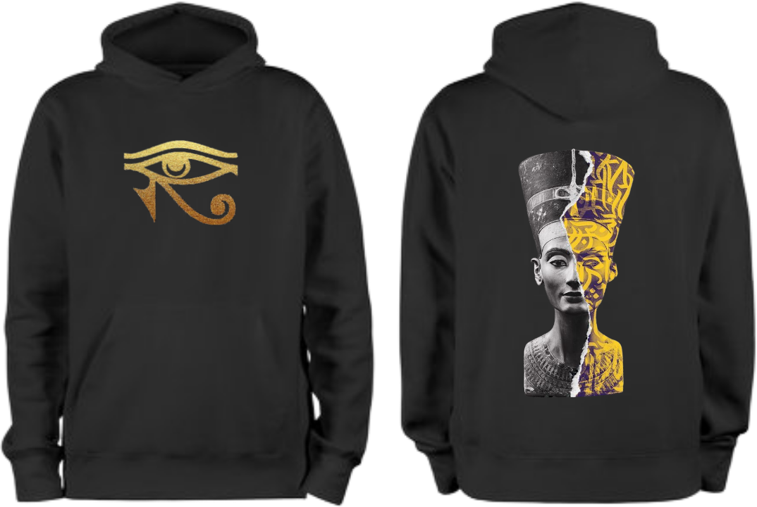 Egypt Over Size hoodie Black Back 6