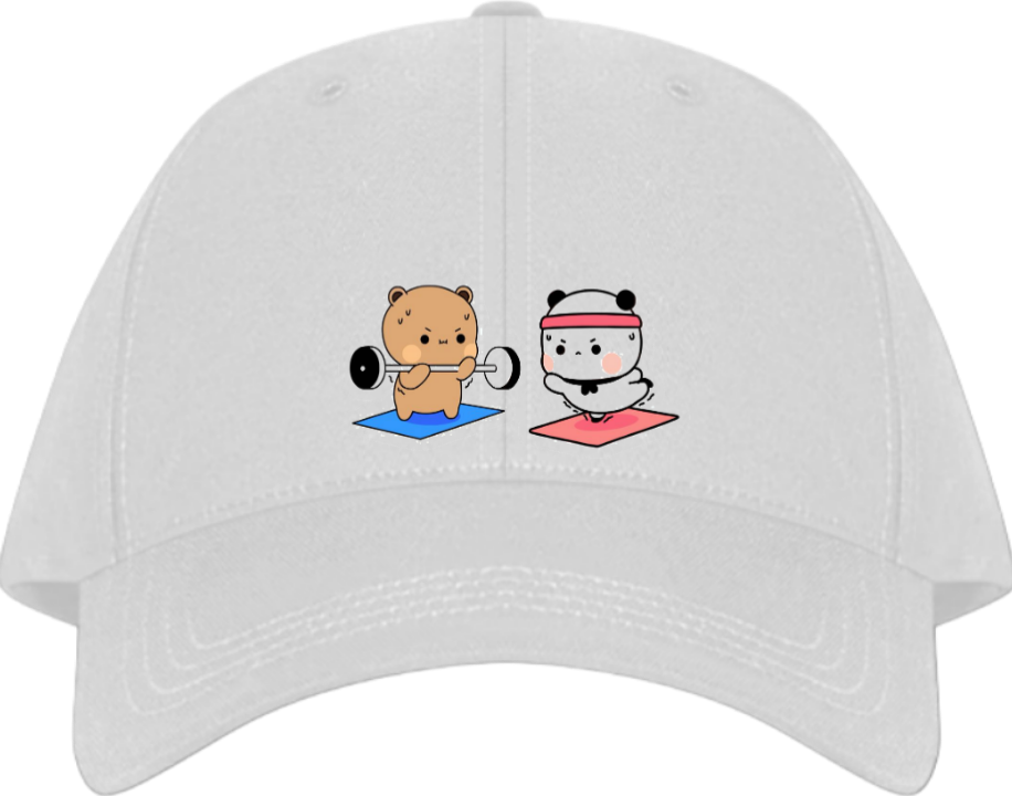workout gym pilates Baseball cap White 6