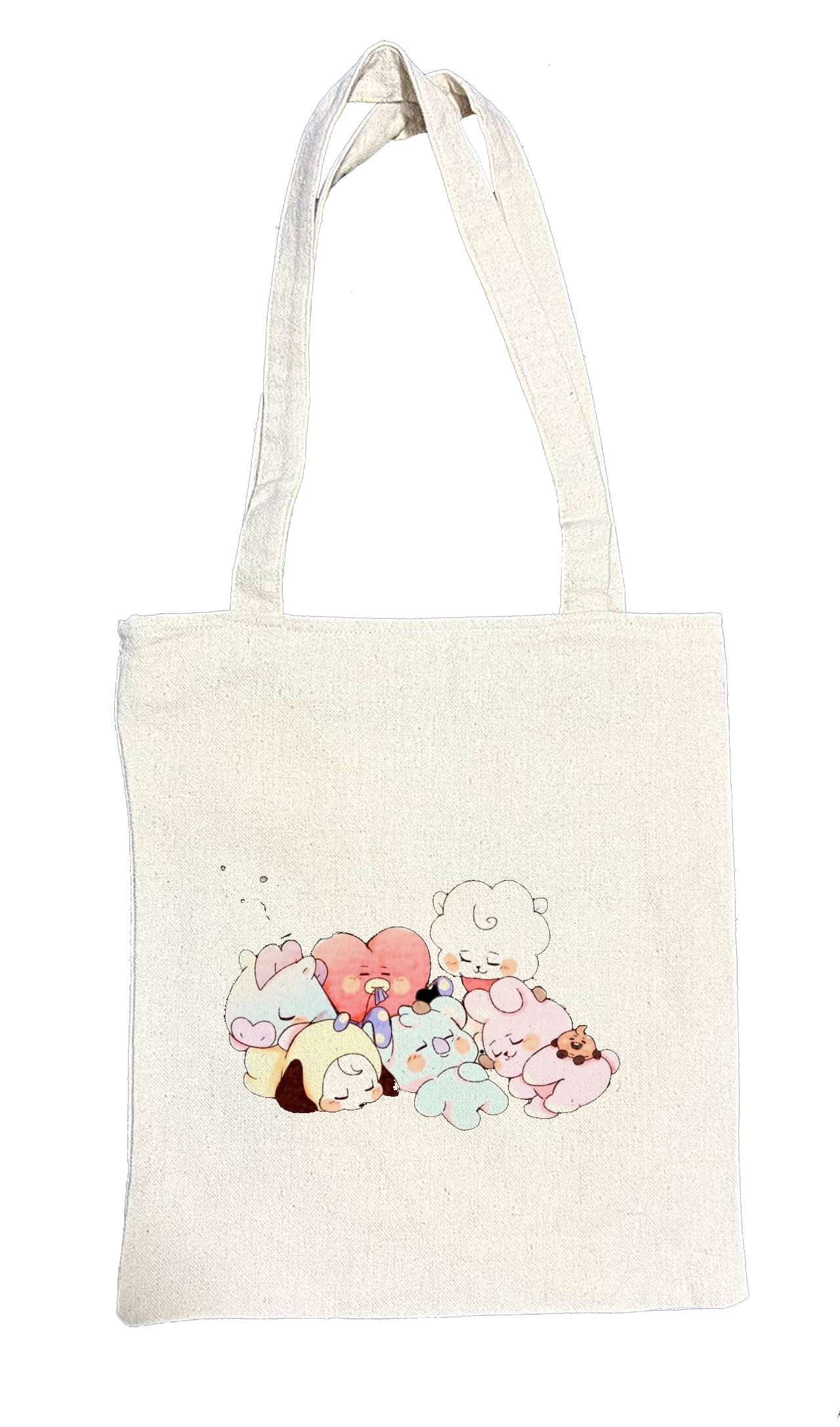 BTS tote bag beige 6