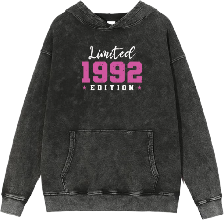 age Oversize Hoodie Washed gray 1992