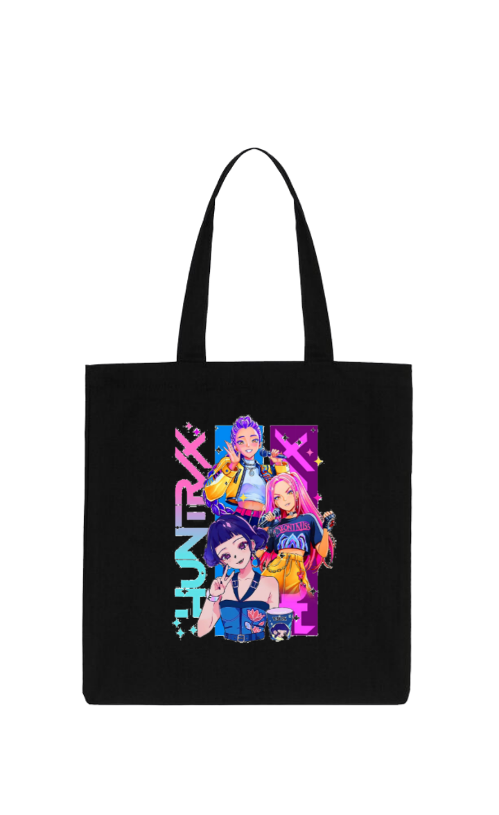 Hunterix kpop tote bag Black 5