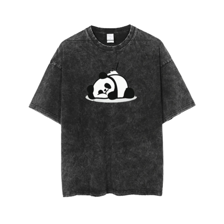PANDA One Size t- shirt Washed 6