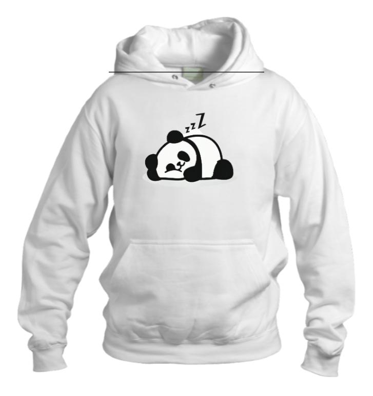 PANDA Oversize Hoodie White 6