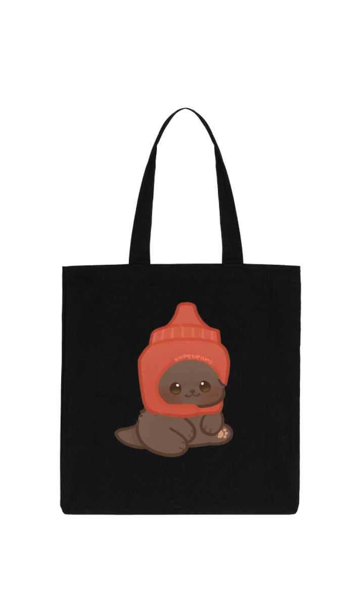 cat tote bag Black 6