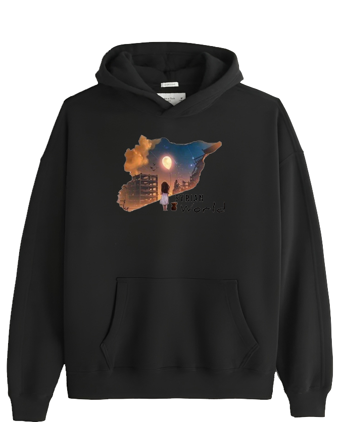 Syria One Size hoodie Black 6