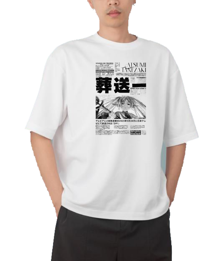Frieren Beyond Journey's End t- shirt One Size White 6