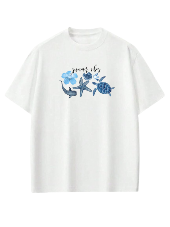Summer Vibes t- shirt White 6