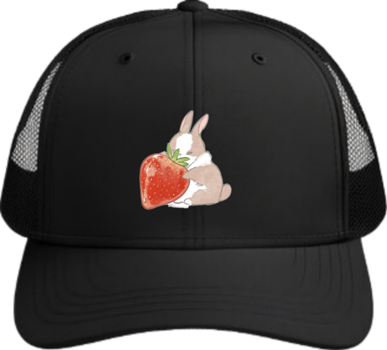bunny Baseball cap Black 6