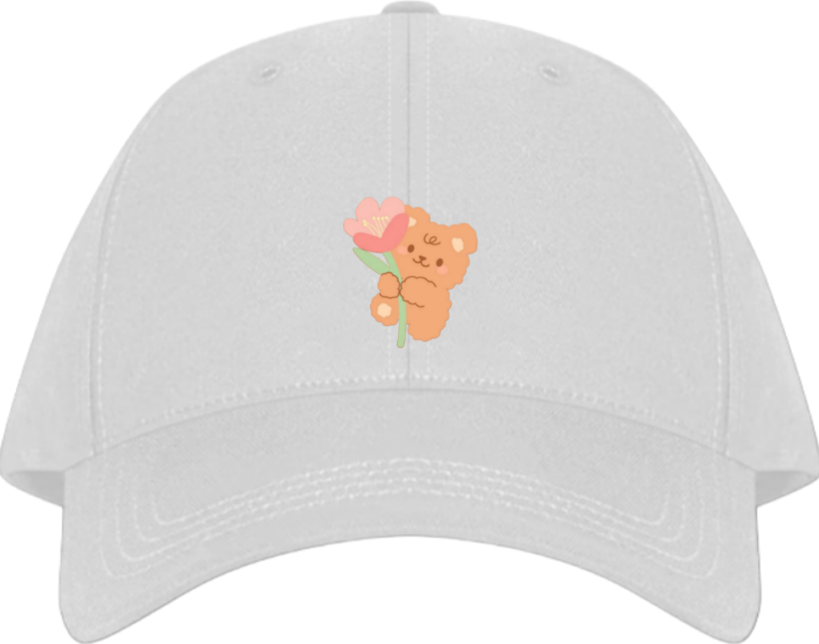 bear Baseball cap White 6