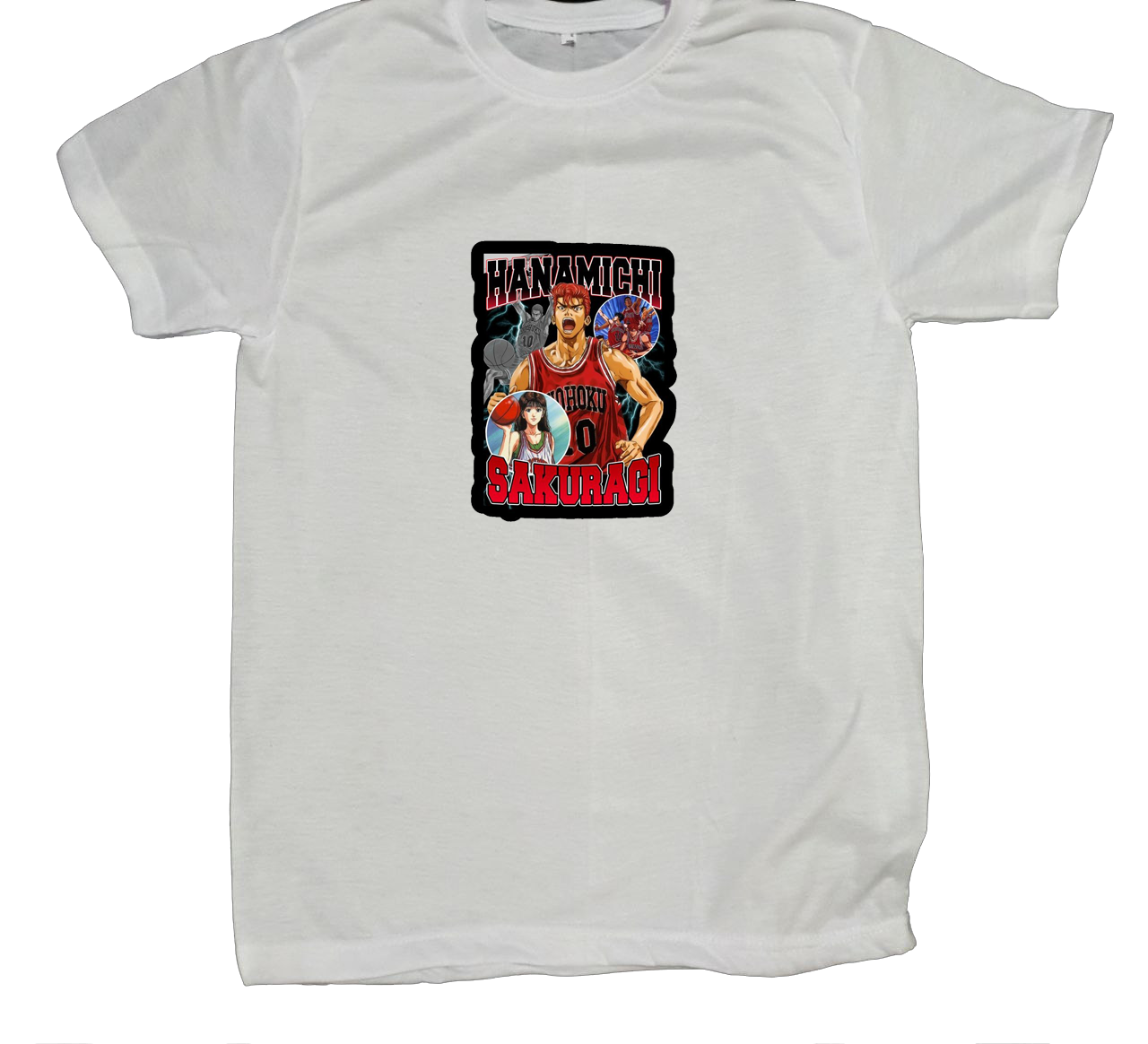 Slam Dunk t- shirt fat White 6