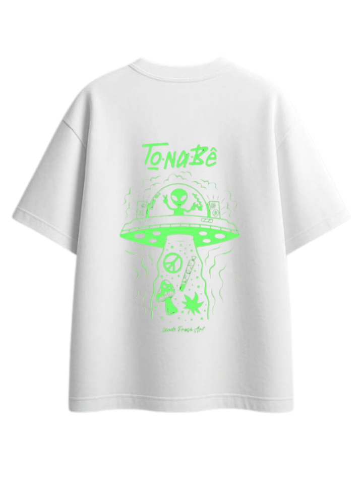 aliens One Size t- shirt White Back 6